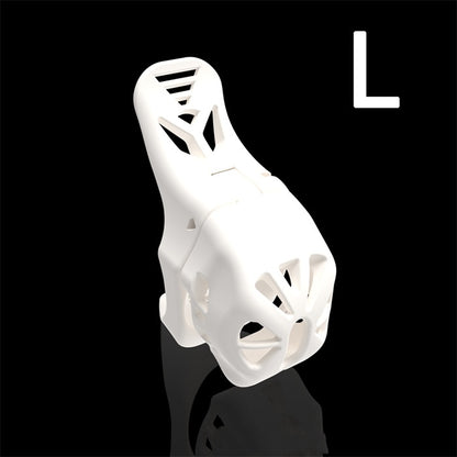 Swallow Tail Chastity Cage - B - White - L - image 11