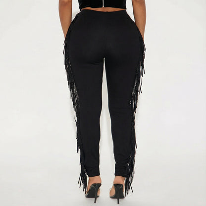 Rhinestone Fringe Legging - image 2