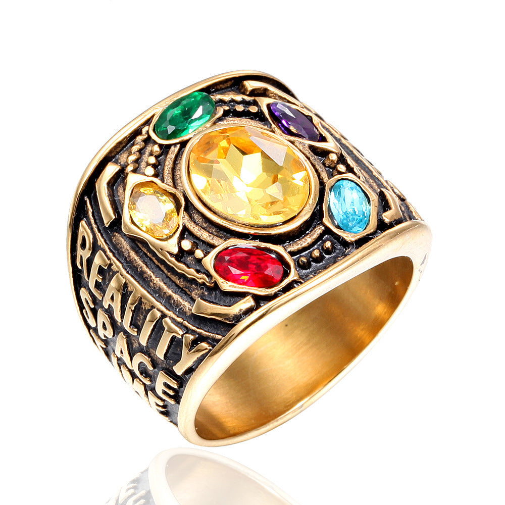 Infinity Stones Glans Ring Penis ring - Gold - 0.87 inch - image 2