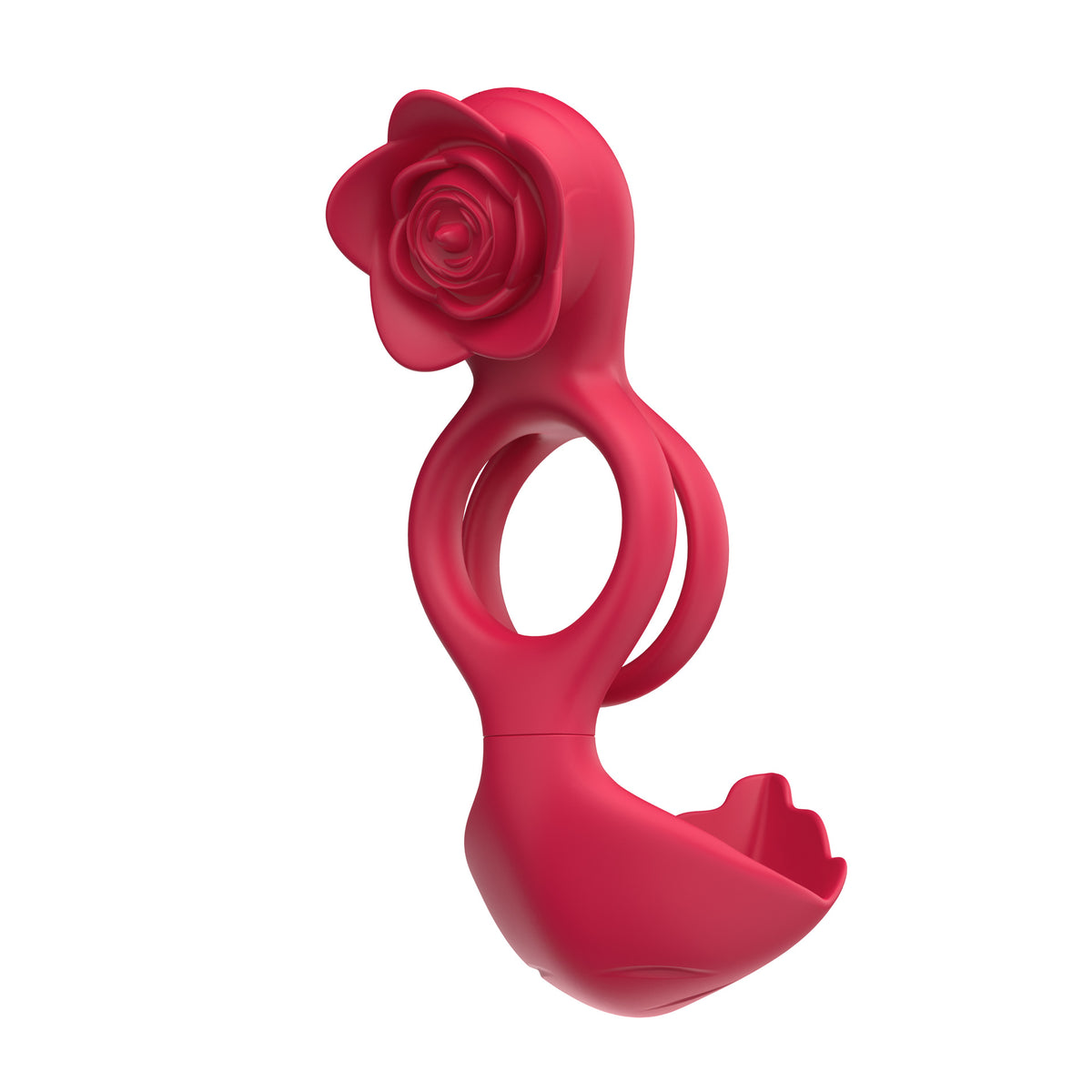 10-mode Vibrating Cock Ring With Semen Lock  - Red - image 3