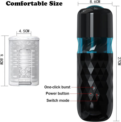 Auto-Stroking Masturbator – Thrusting/Rotating Male Toy with 8 Modes - image 6