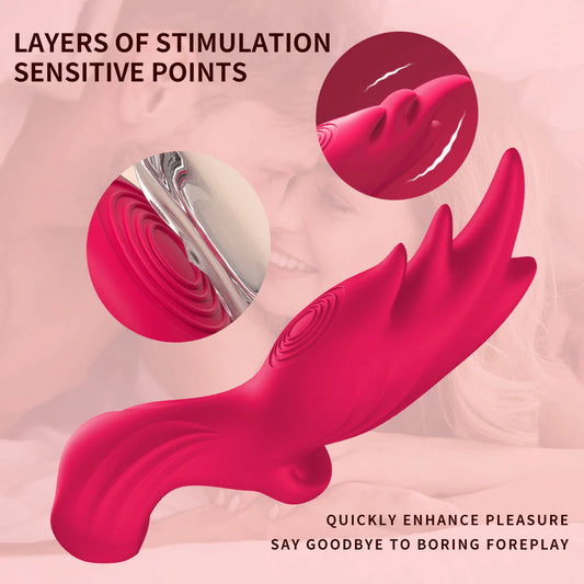 Six Finger Magic Set Vibrator Clitoris G-Spot Stimulator - image 1