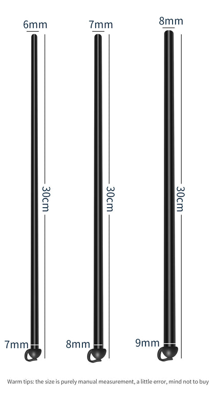 Silicone 11.9 inches Hollow Urethral Sound - 3 sizes set - image 1