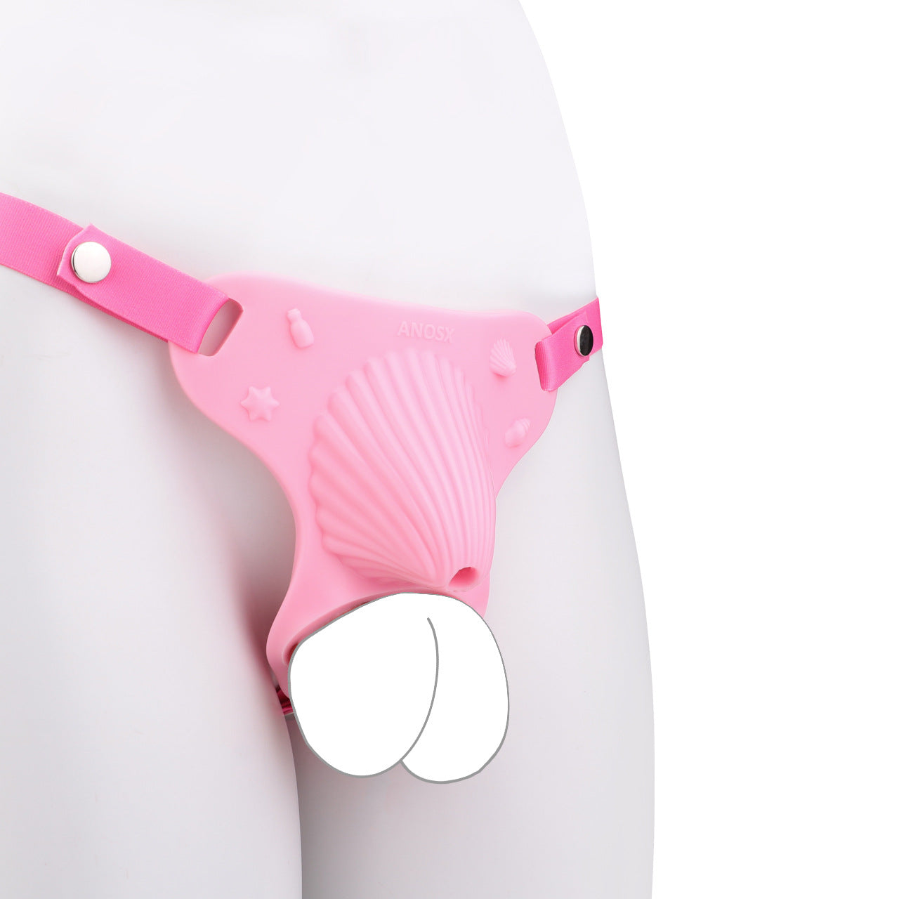 Shell-Style Wearable Silicone Chastity Cage - image 2