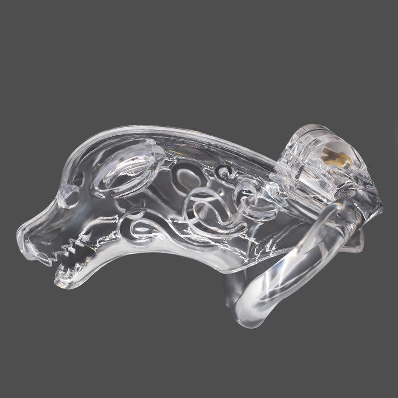 Dog Head Chastity Cage - Clear - Long - image 11