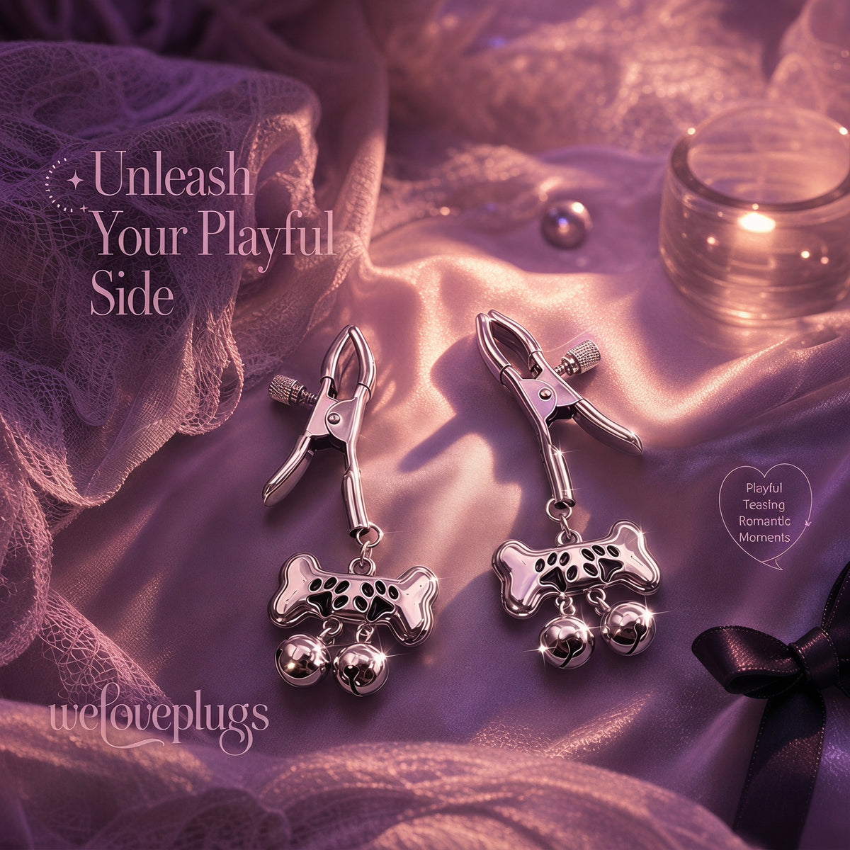 Dog Paw Bell Nipple Clamps - image 3
