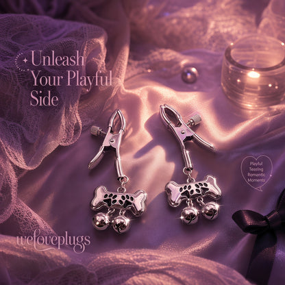 Dog Paw Bell Nipple Clamps - image 3