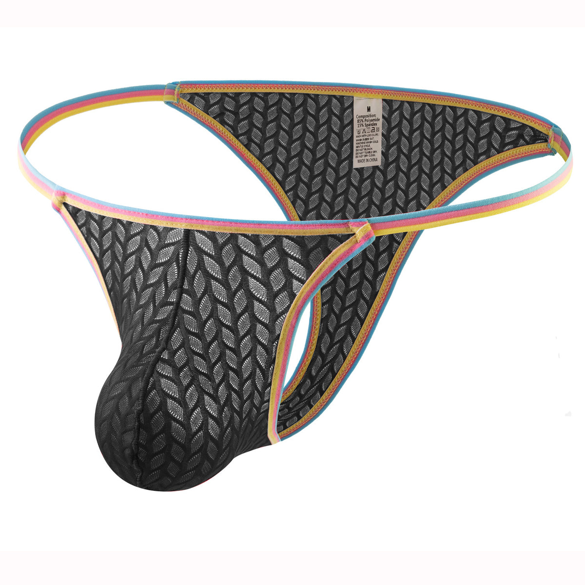 Men's Sexy Thong  - Black - XL - image 8