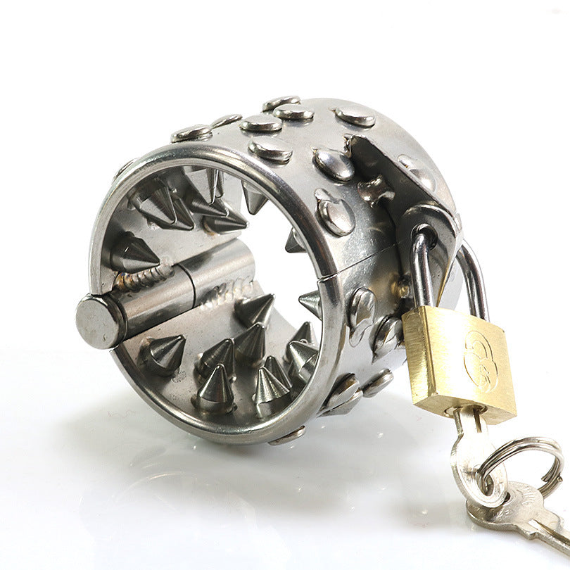 Fetish Torture Play Spiked Ball Ring - image 1