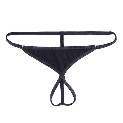Men Open Front G-string Underwear - Black - image 6