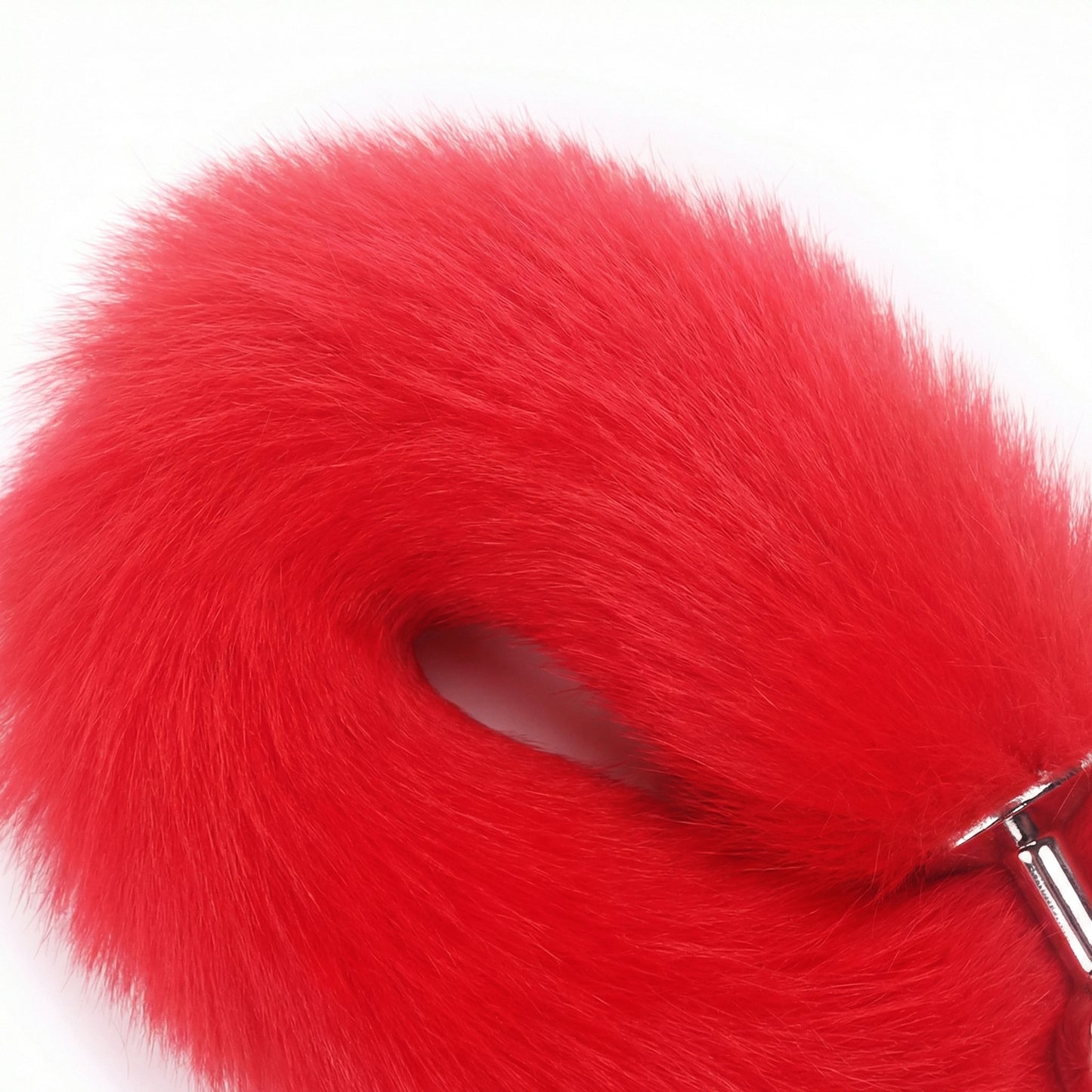Red Fox Tail Butt Plug • 18.1 Inch Tail - image 4