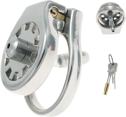 Thickened Stainless Steel Chastity Cage with 11.8-Inch Catheter – 4 Ring Sizes - image 2
