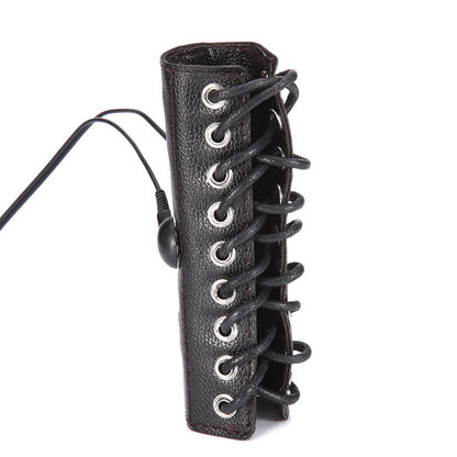 E-Stim Leather Cock Ring - image 5
