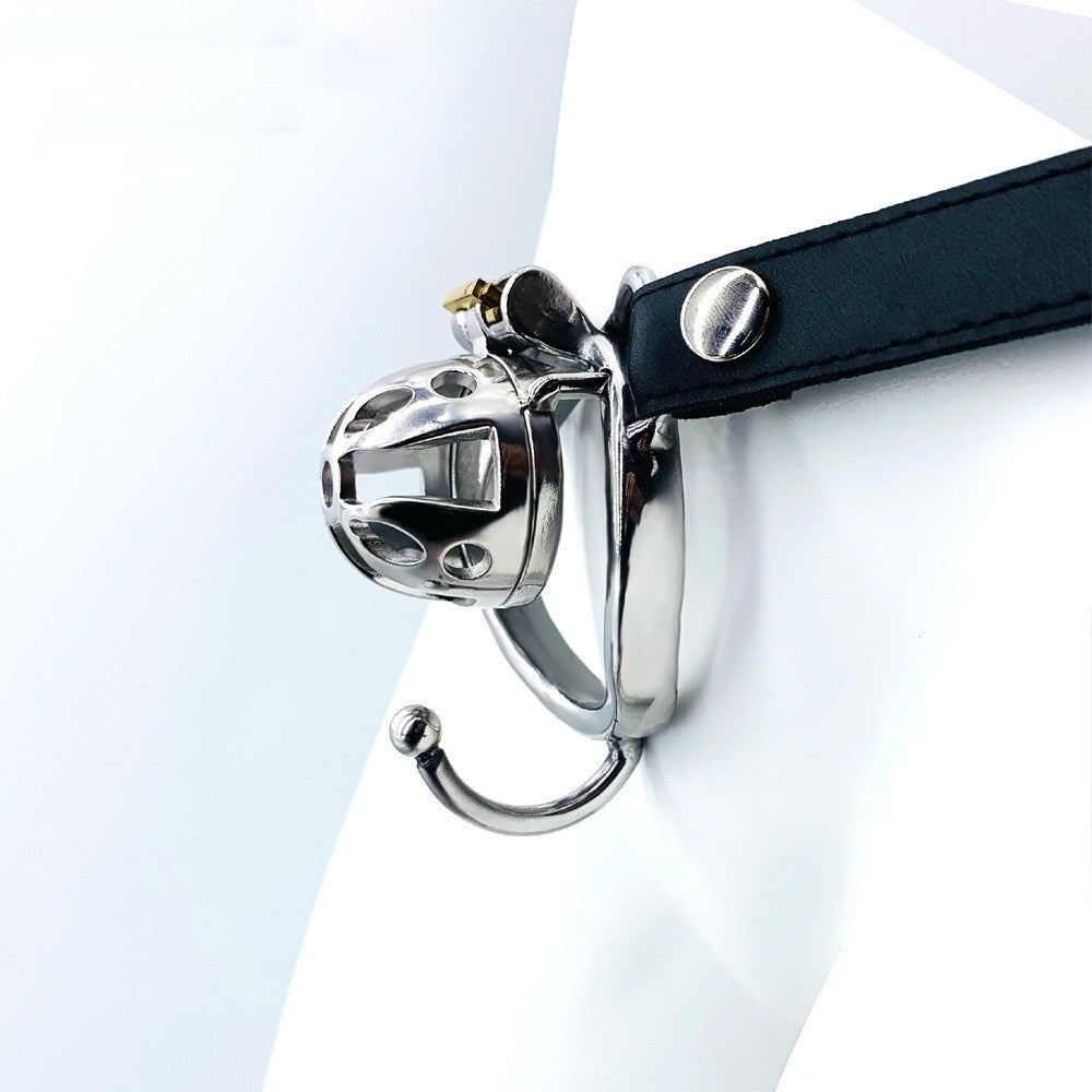 No Erections Men Chastity Belt - 55mm Ring - image 0