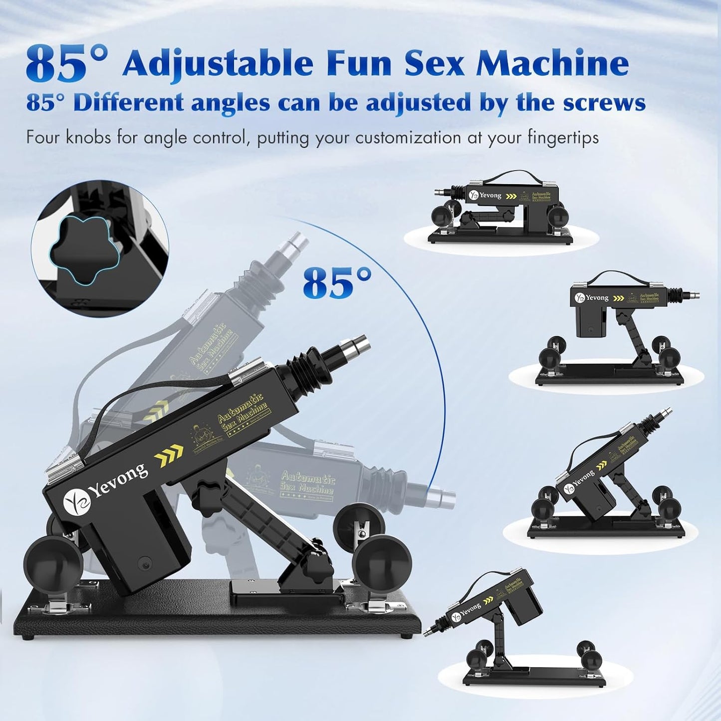 Automatic Sex Thrusting Machine 3XLR Connector Thrusting Dildo - image 1