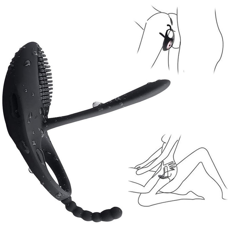 Prostatepulse Duo - Vibrating Massager With Cock Ring - Black - image 7