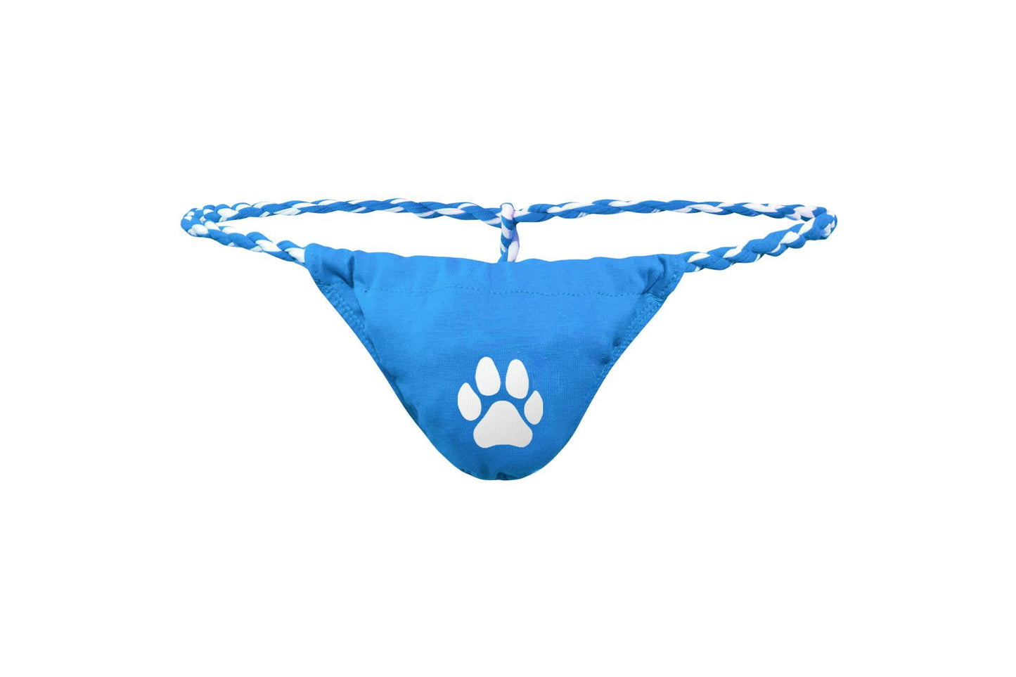 Men's Bear Paw Print Thong - Blue - XXL - image 5