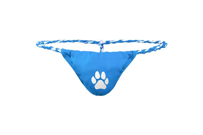 Men's Bear Paw Print Thong - Blue - XXL - image 5