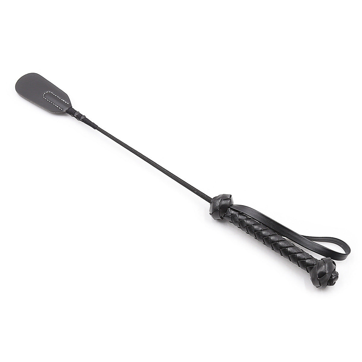 Crop BDSM Whip Spanking Sex Paddle Slapper - Black - image 0