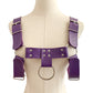 English Bull Dog Leather Chest Harness Sexy Men Lingerie - Purple - image 11
