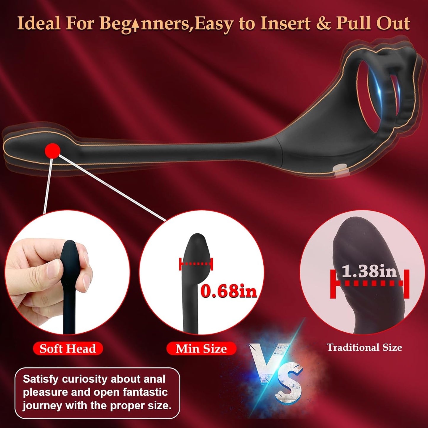 Vibrating Cock Ring Taint Stimulator with Remote Control - image 4