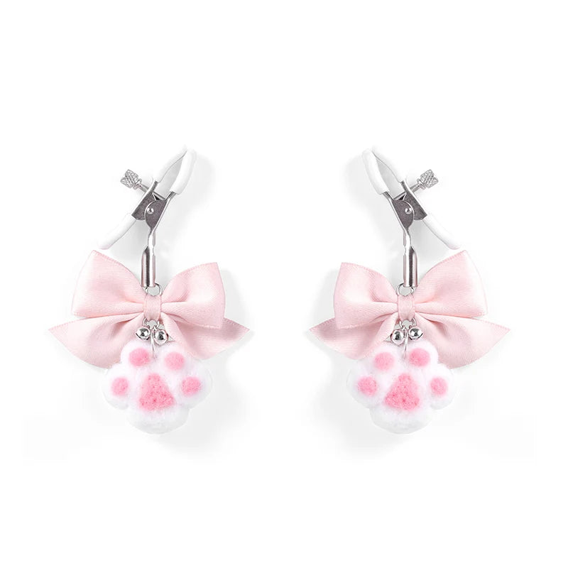 Meow Pressure Pink Paw Collection - Cat claw nipple clamps - image 0