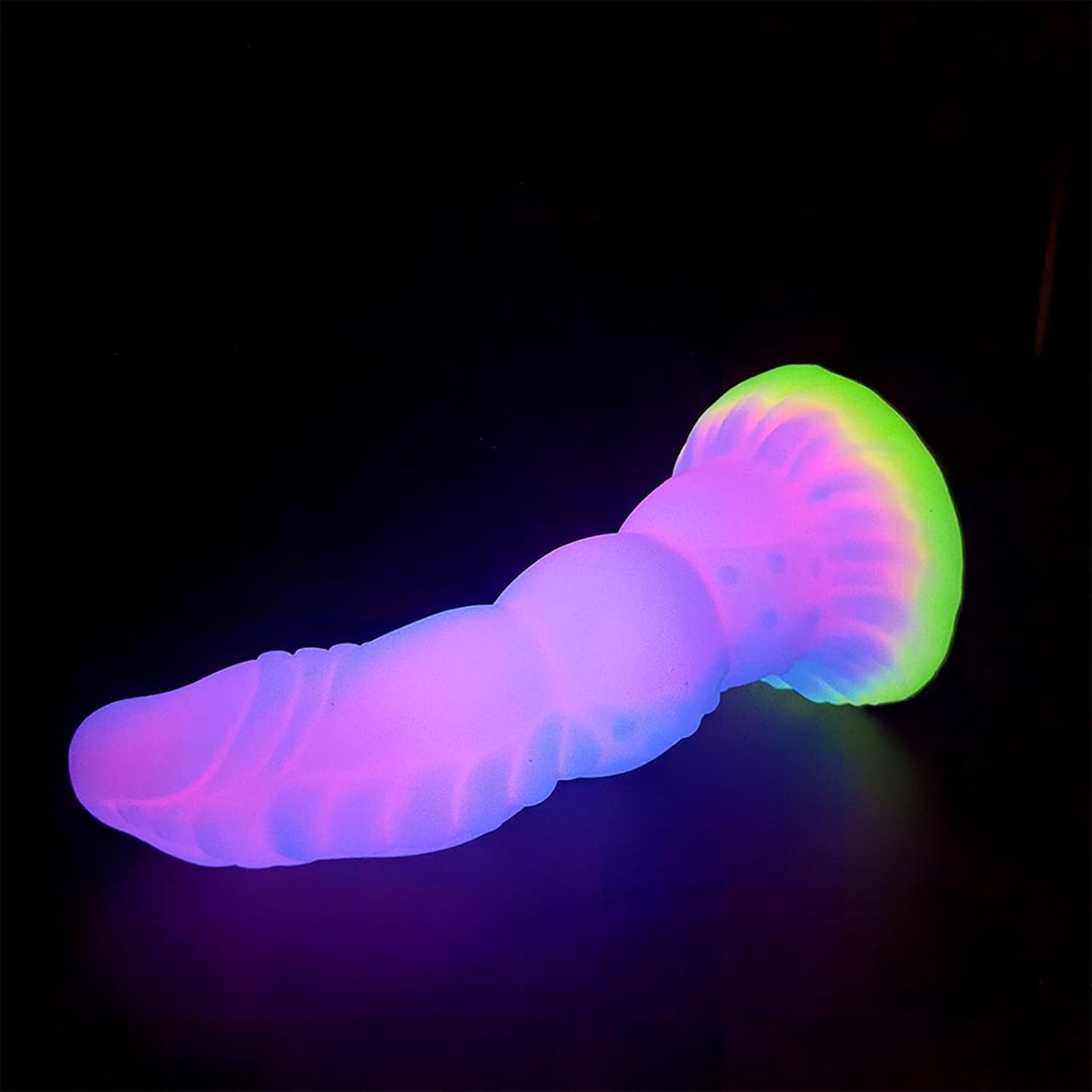 8.18'' Fantasy Monster Dildo with Multi-Texture Design & Glow-in-the-Dark Effect - image 2