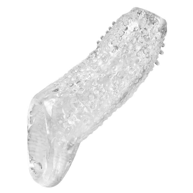 Big Penis Cover Extender Cock Enlargement Sleeve - Clear D - image 11