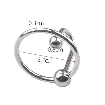 Sperm Stopper with Frenum Ball Penis Plug - 3.1cm - image 1