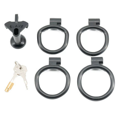 Lightweight Negative  Chastity Cage - Black - B - image 10