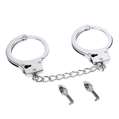 SM Gold & Silver Handcuffs Hand Restraints - Silver - image 1