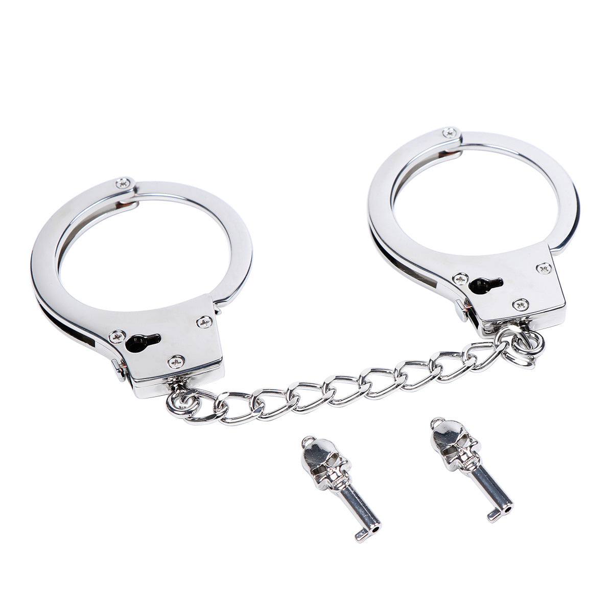 SM Gold & Silver Handcuffs Hand Restraints - Silver - image 1