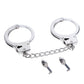 SM Gold & Silver Handcuffs Hand Restraints - Silver - image 1