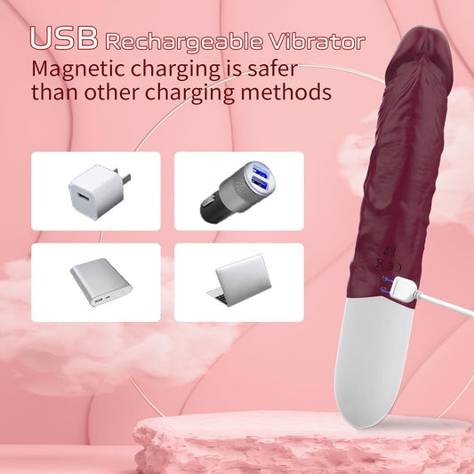 G Spot Dildo Vibrator with LED Display - image 1