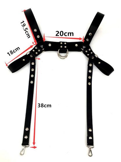Men's Arm and Shoulder Leather SM Bondage Binding Strap - image 2