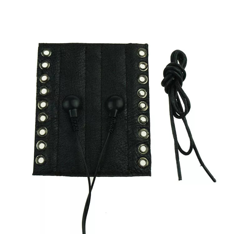 E-Stim Leather Cock Ring - image 1