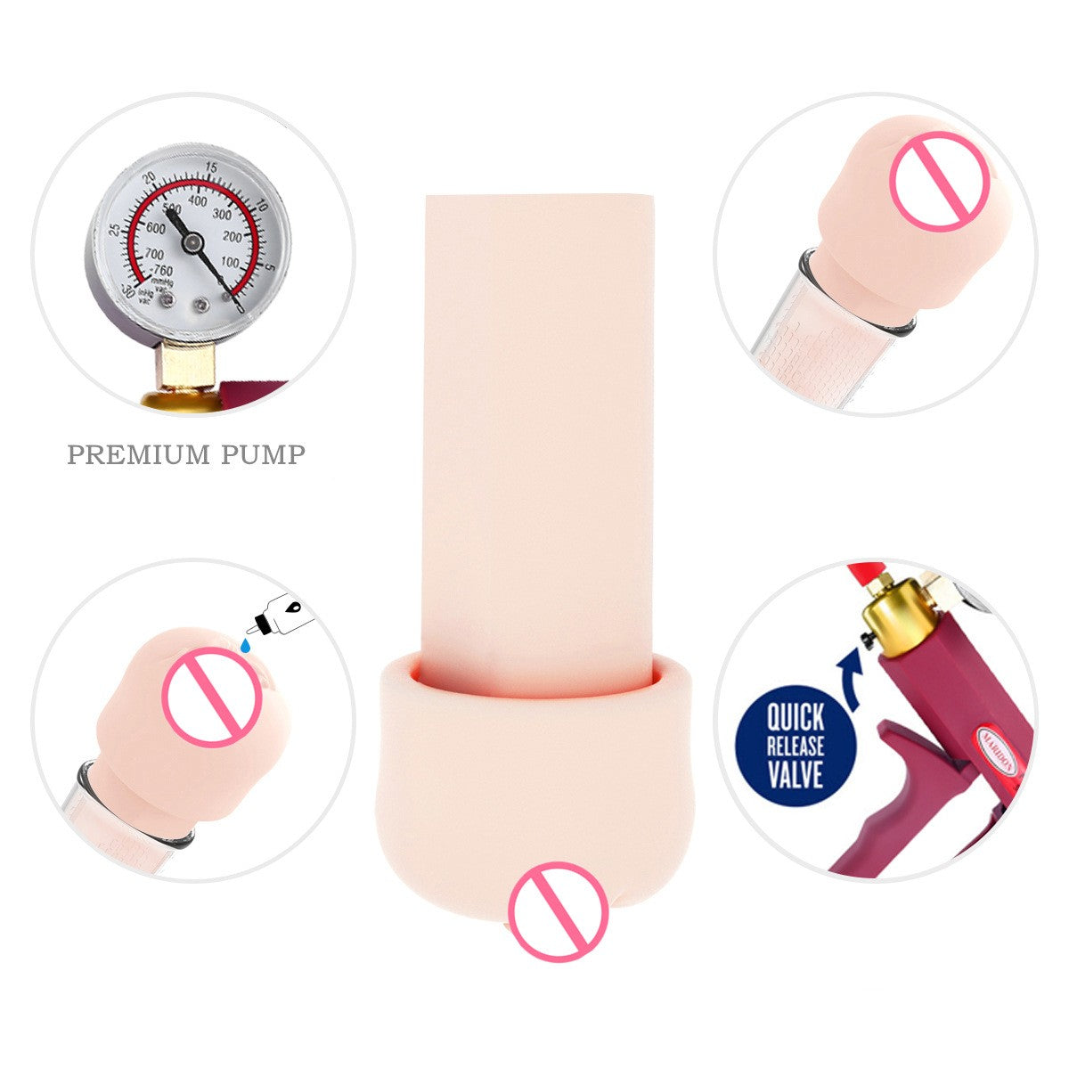Penis Pump Penis Enlarger Genuine Vagina Inverted Mold - image 5