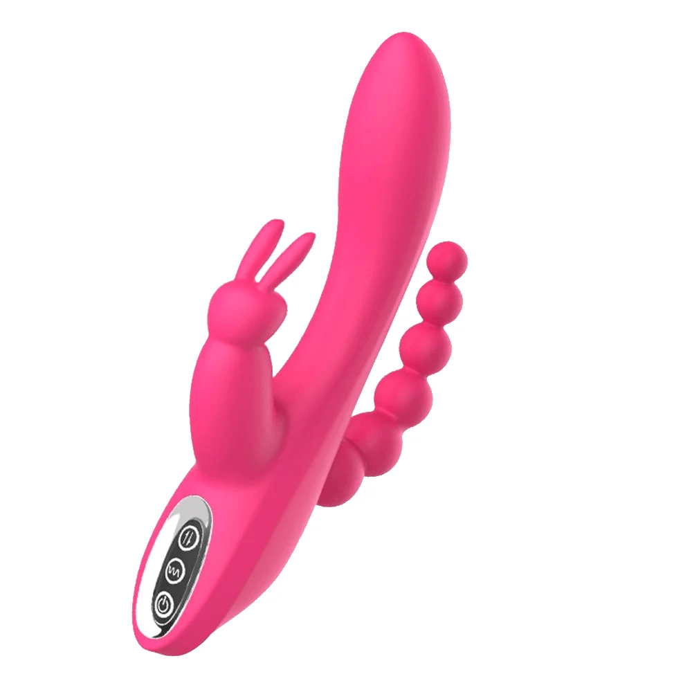 3 in 1 Rabbit Anal Dildo Vibrator 7 G spot Modes - image 0