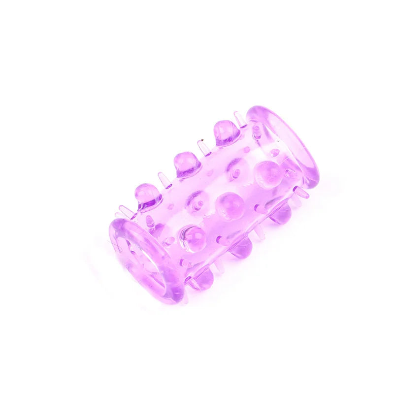 Penis Ring Condom Sleeve Penis Extender  - Purple - image 4