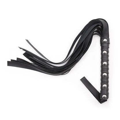 48CM PU Leather SM Flogger Whip - Black - image 1