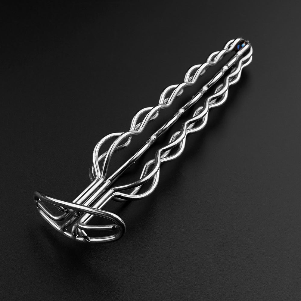 Six-ball Stainless Steel Hollow Butt Plug - image 6
