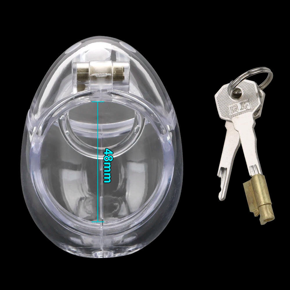 Penis Cage Fully Restraint Male Chastity Cage - 48mm smooth ring - image 8