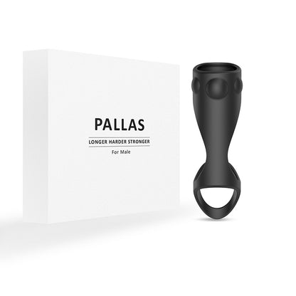 Triple Pearl Penis Cock Ring - Black - image 1