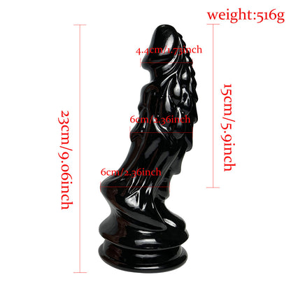 Kylin Anal Plug - Mythical Creature Fantasy Toy - Black - L - image 2