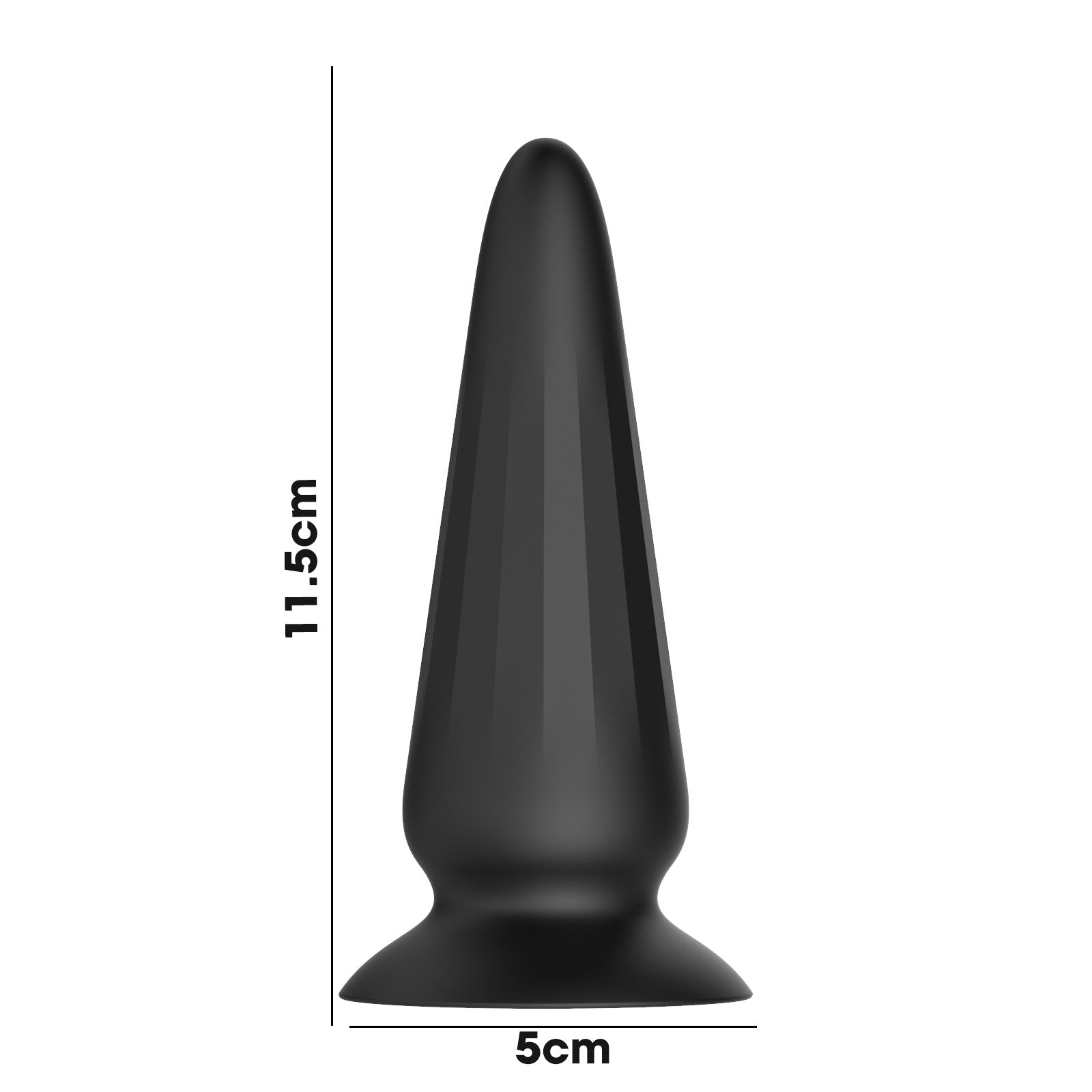 Remote Control Vibrating Butt Plug - Tapered Vaginal Anal Stimulator Prostate Massager - image 3