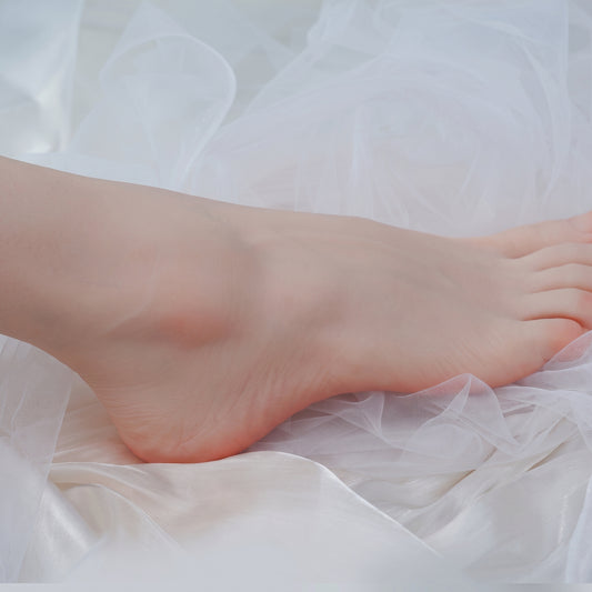 Lifelike Platinum Silicone Foot Model | Ruby Red - image 2