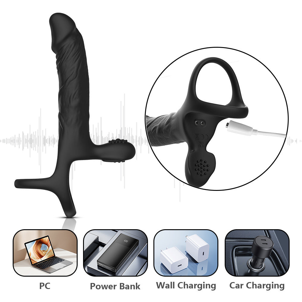 7-Mode Dual Vibe Cock Ring – Double Penetration & Testicle Stimulation - image 6