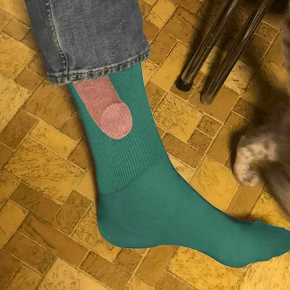Funny Penis Socks - Green - one size fits all - image 5