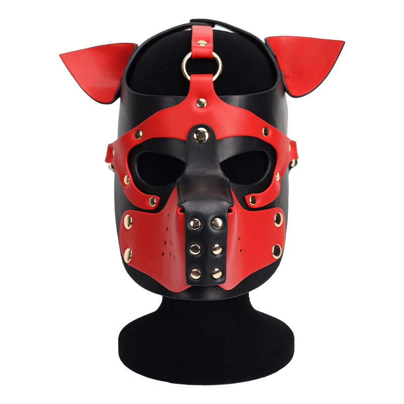 Adjustable Dog Head Shape SM Mask - Red - image 6