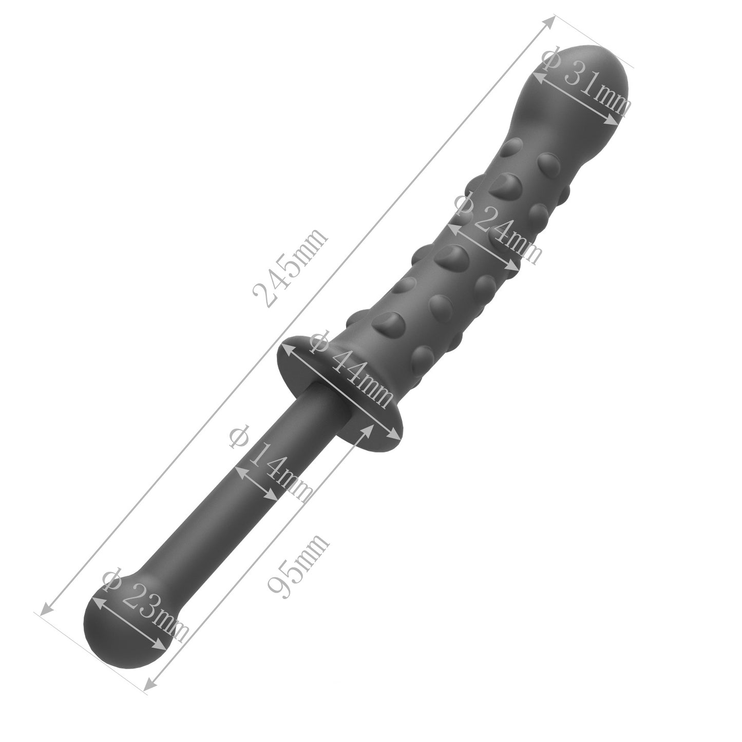 Textured Silicone Vibrator – Perfect for Anal & Vaginal Stimulation - image 5